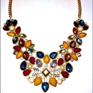 Artizan Necklace Multi-Stone Statement Necklace